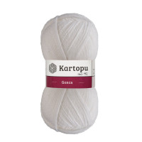010 Пряжа Kartopu Gonca білий