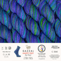 3242 Пряжа Gazzal Happy Feet