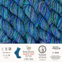3253 Пряжа Gazzal Happy Feet