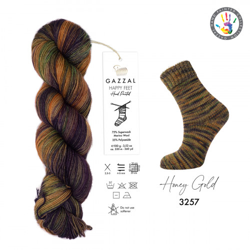 3257 Пряжа Gazzal Happy Feet