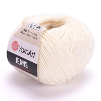 03 Пряжа YarnArt Jeans молочний