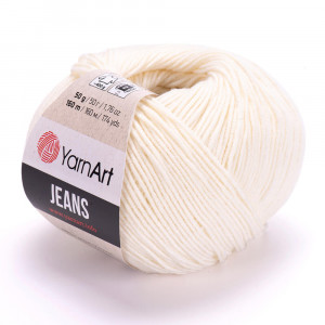 03 Пряжа YarnArt Jeans молочний