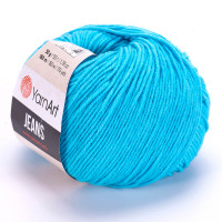 33 Пряжа YarnArt Jeans яскрава бірюза