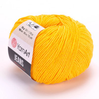35 Пряжа YarnArt Jeans яскраво-жовтий