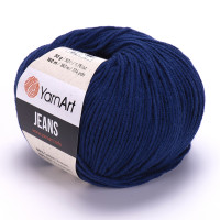 54 Пряжа YarnArt Jeans темно-синій
