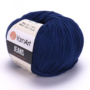 54 Пряжа YarnArt Jeans темно-синій