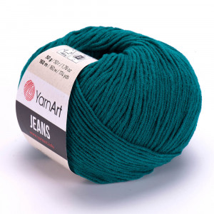 63 Пряжа YarnArt Jeans темно-бірюзовий
