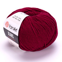 66 Пряжа YarnArt Jeans бордо