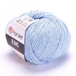 75 Пряжа YarnArt Jeans ніжно-блакитний