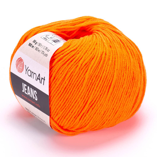 77 Пряжа YarnArt Jeans оранж