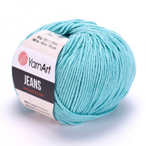 81 Пряжа YarnArt Jeans блакитна м'ята