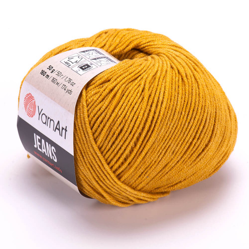 84 Пряжа YarnArt Jeans гірчичний