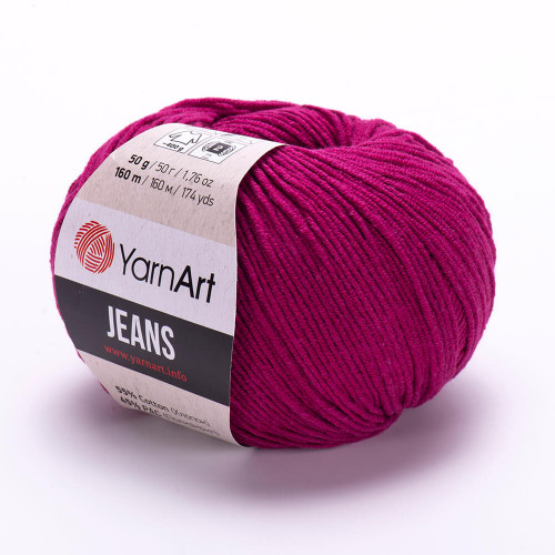 91 Пряжа YarnArt Jeans вишня