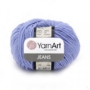 15 Пряжа YarnArt Jeans блакитний