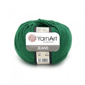 52 Пряжа YarnArt Jeans зелений