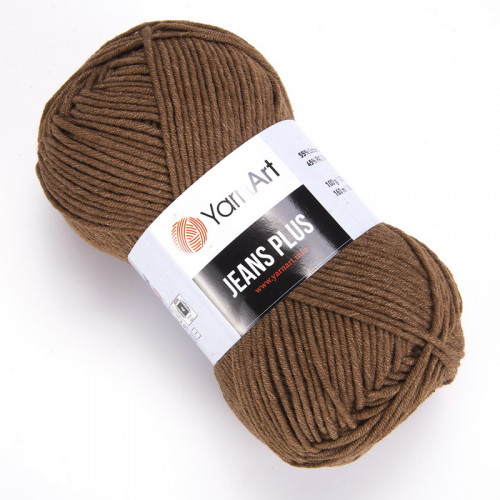 40 Пряжа YarnArt Jeans Plus коричневий