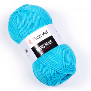 33 Пряжа YarnArt Jeans Plus бірюза