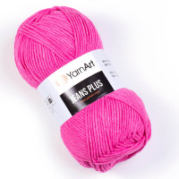 42 Пряжа YarnArt Jeans Plus малиновий