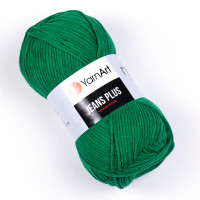 52 Пряжа YarnArt Jeans Plus зелений