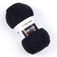 53 Пряжа YarnArt Jeans Plus чорний