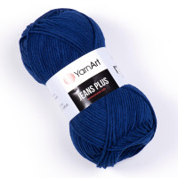 54 Пряжа YarnArt Jeans Plus темно-синій