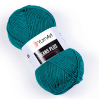 63 Пряжа YarnArt Jeans Plus петроль