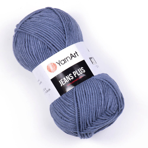 68 Пряжа YarnArt Jeans Plus сіро-блакитний
