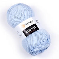 75 Пряжа YarnArt Jeans Plus світло-блакитний