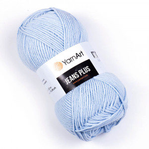 75 Пряжа YarnArt Jeans Plus світло-блакитний