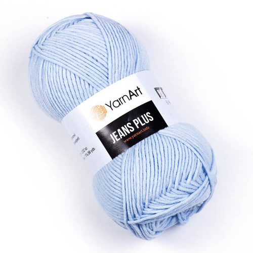 75 Пряжа YarnArt Jeans Plus світло-блакитний