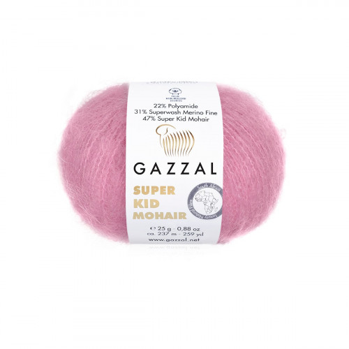 64412 Пряжа Gazzal Super Kid Mohair