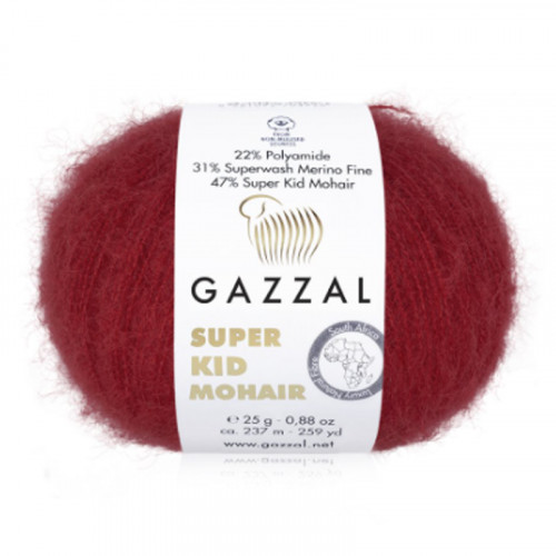 64416 Пряжа Gazzal Super Kid Mohair
