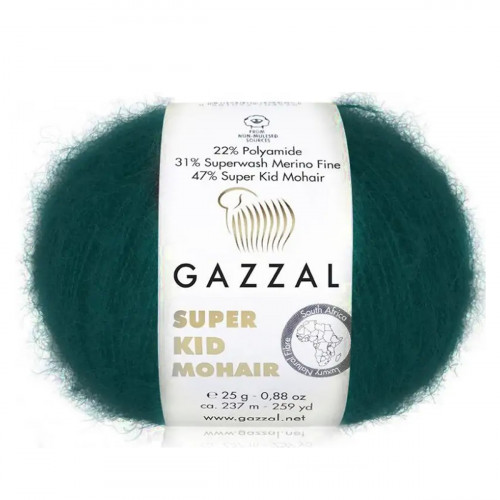 64418 Пряжа Gazzal Super Kid Mohair
