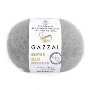 64434 Пряжа Gazzal Super Kid Mohair