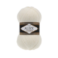 62 Пряжа Alize Lanagold молочний