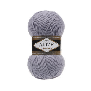 200 Пряжа Alize Lanagold сірий