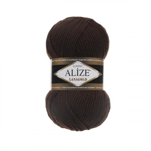 26 Пряжа Alize Lanagold коричневий