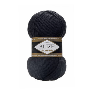 60 Пряжа Alize Lanagold чорний