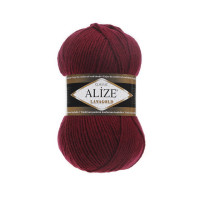 57 Пряжа Alize Lanagold бордовий