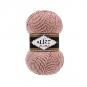 173 Пряжа Alize Lanagold млява троянда