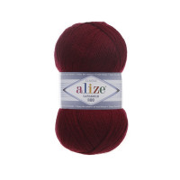 57 Пряжа Alize Lanagold 800 бордовий