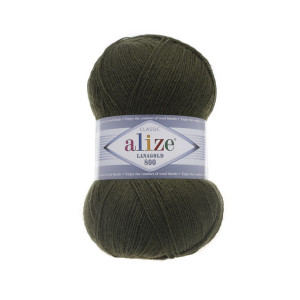 29 Пряжа Alize Lanagold 800 хакі