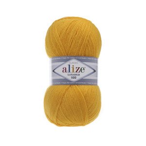 216 Пряжа Alize Lanagold 800 жовтий