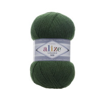 118 Пряжа Alize Lanagold 800 зелена трава