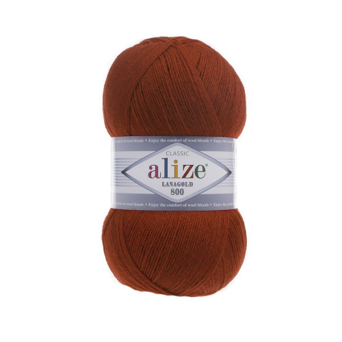 36 Пряжа Alize Lanagold 800 теракот