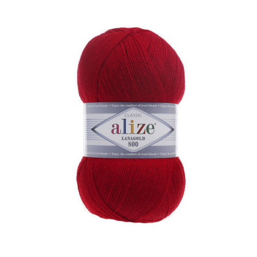 390 Пряжа Alize Lanagold 800 вишня