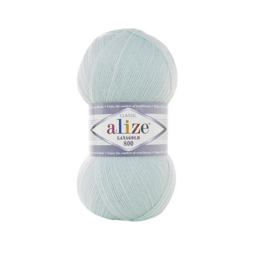 522 Пряжа Alize Lanagold 800 м'ята