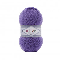 851 Пряжа Alize Lanagold 800 фіолетовий