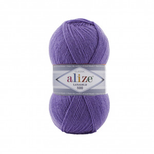 851 Пряжа Alize Lanagold 800 фіолетовий