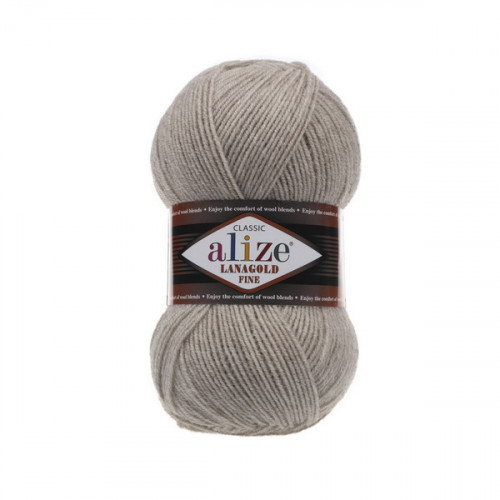 152 Пряжа Alize Lanagold Fine беж меланж